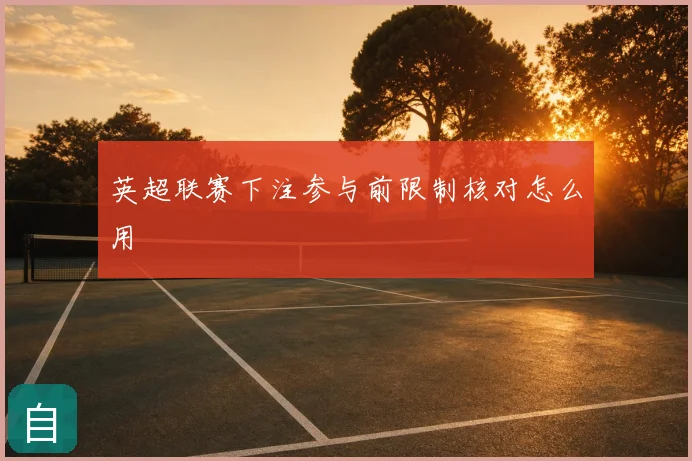英超联赛下注参与前限制核对怎么用